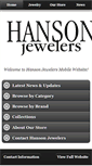 Mobile Screenshot of hansonjeweler.com